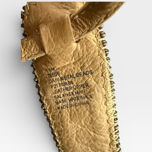 Frye Beige Leather Sandals with Embellished Straps - Picture 3 of 4